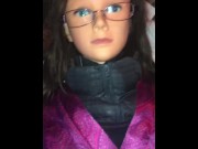 Preview 2 of - Fiona Fox - Hot Filthy little Transgender Dominatrix Slut Fucks Her own Cum in Fleshlight Doll