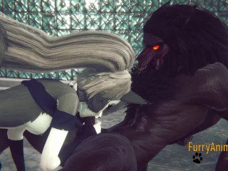 Furry Hentai - Beast Hard Sex with Wolf YIFF