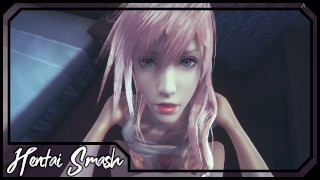 POV Fucking Lightning und Cumming in ihr - Final Fantasy 3D Hentai