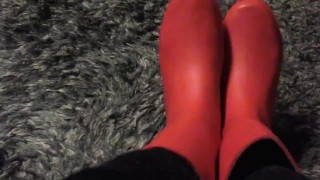 Botas Red squeaky