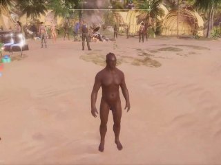 Wild Life Fortnite - бегаю и прыгаю голым по нудистскому пляжу [Gameplay]