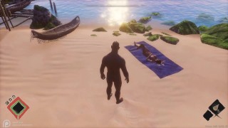 Wild Life Fortnite - бегаю и прыгаю голым по нудистскому пляжу [Gameplay]