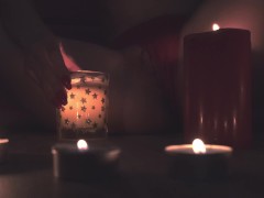 4К Свечи, вибратор и оргазм ! Кира Лостер