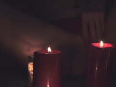 4К Свечи, вибратор и оргазм ! Кира Лостер - Screenshot 9 of 16 - Solo Masturbation
