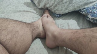 Sexy big masculine feet