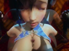 甜心选择2：中国风餐厅与旗袍蒂法激情性爱 - Screenshot 14 of 16 - Butt