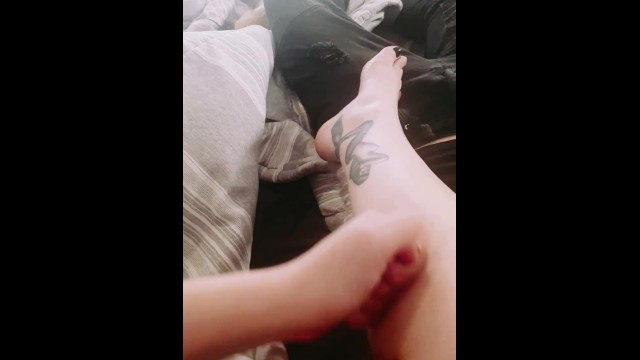 640px x 360px - Cute Kinky little Feet and Toes with Sexy Siren Tattoo on Ankle // Playing  & Wiggling - Pornhub.com