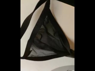 culotte sperme, rough sex, baise culotte sex, vertical video