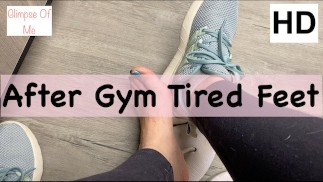 after gym tired feet removing shoes and socks - glimpseofme