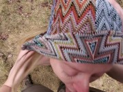 Preview 2 of The Best Little Slut On PornHub Chokes on Cock and Cum in Public and Gets a Delicious Facial
