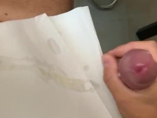 Nice Handjob with Crazy Cumshot, all to Lick and Swallow - Jhon Deep Dick