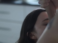 Крем для сладкой клубнички! Слюнявый минет - Screenshot 14 of 16 - Sloppy Deepthroat