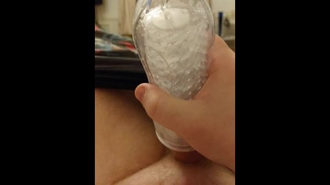 Having a fleshlight fuck