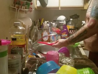dishwasher, cleaning, kink, verified amateurs