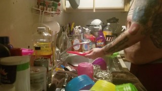 Doing some dishes