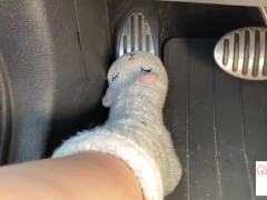 driving in slipper socks (muted) - glimpseofme