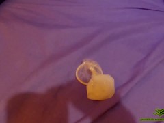 How to take OFF the condom safely - Stepbro filled the condom with sperm and takes it off