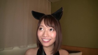 Personal photography Nyan costume Gonzo was released with her. Gonzo's erection is unavoidable with cat ears cosplay