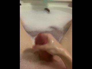Masturbating in BATHTUB, Soaking in My Own_CUM!