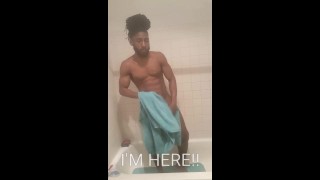 Ebony BBC douche komt eraan