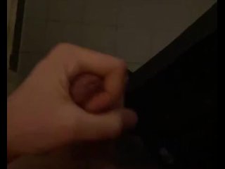 Slow motion jerking off in the shower with cumshot
