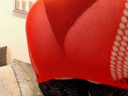 Preview 5 of Busty Blonde Milf Red Dress Squirt - Sophie James