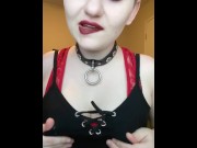 Preview 1 of I'm the internet's whore- cum with me- jerk off encouragement dirty talk goth nymphomaniac