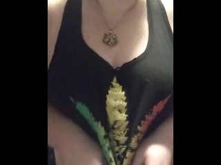 Playing with my Tits