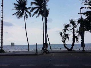 Up dress PUSSY and BUTT PLUG flashing at public beach