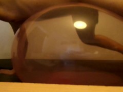 balloon fuck and cum