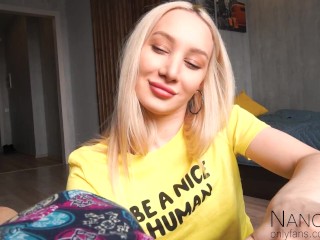 Beautiful Blonde Wanted me to Cum in her Mouth