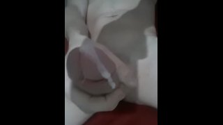 Cum dripping from big dick