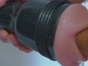 Preview 5 of Close up Big Cock Oral Fleshlight Sextoy - Sweetannabella