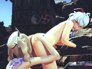 Genshin Impact_Hentai Yuri - Ganyu & Barbara_Lesbian Sex