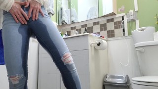 Wetting and Desperately Rewetting My Leggings Gets Me Off - Preview!