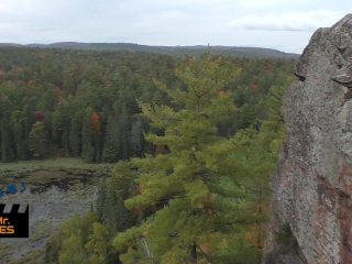 Public Outdoor Interracial Deepthroat Fucking BBC On Mountain: Canadian Blonde Gigi JAX
