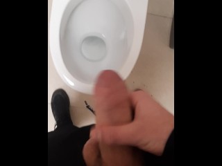 Fast Cum in Public Toilet