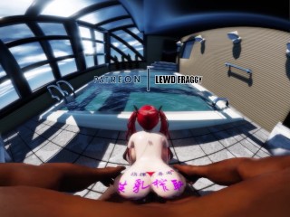 Azur Lane - Honolulu Pool Doggy [4k VR UNCENSORED HENTAI]