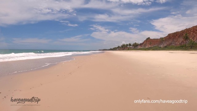 Blowjob and Riding in a Nudist Beach on Paradise - HAVEAGOODTRIP 4K