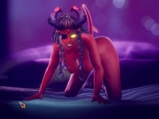 Сисястая МИЛФ Hell Girl любит меж сисек [gameplay]