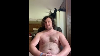 Fat White Cock With Flex Being Masturbated
