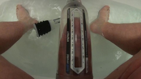 POV Bathmate Pumping Session 4K 60 FPS (Hydro7 vs Hydromax7)