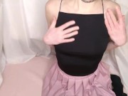 Preview 5 of horny babe teasing herself until she goes crazy ASMR