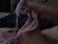 GUY WANKS WITH PANTIES