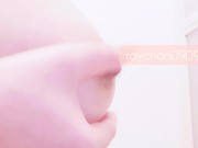 Preview 1 of Bubble-covered nipple masturbation【Angle from the side】