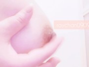 Preview 3 of Bubble-covered nipple masturbation【Angle from the side】