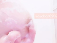 あわあわ乳首オナニー【横アングル】