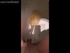 Closeup peeing compilation
