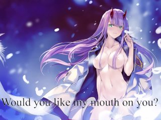 zero two hentai, joi darling, pov, fetish