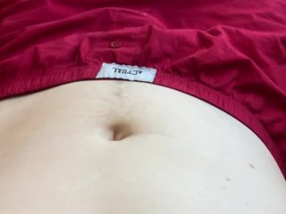 Student Plays With HisNavel And_Fat Stomach
